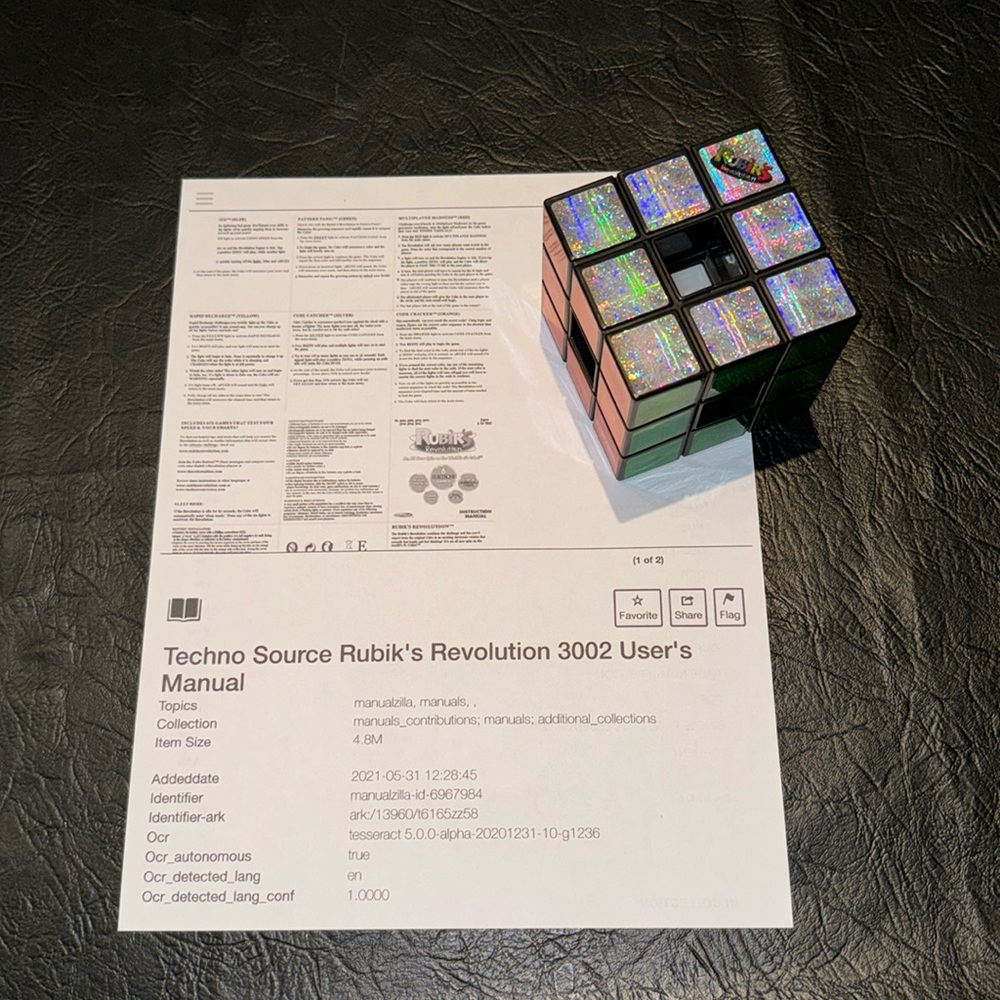 Rubik’s Revolution, Used Condition,